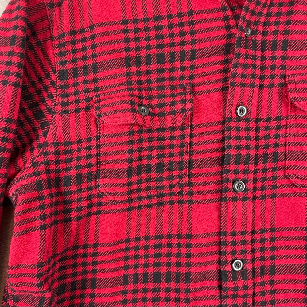 Woolrich Shacket Mens Xl Red Plaid Check Flannel … - image 4